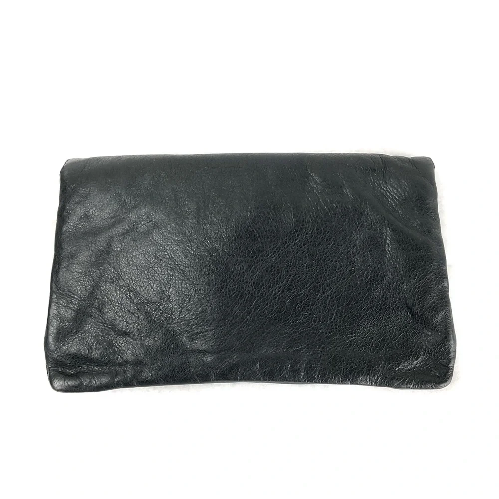 Balenciaga Black Classic Envelope Leather Clutch Bag - Picture 3 of 12